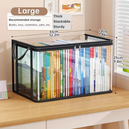Clear Storage Bag with Handles and View Window