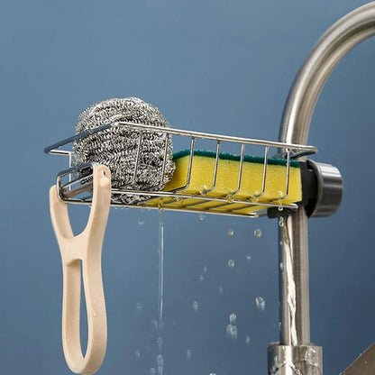 Adjustable Sink Caddy Drain Rack