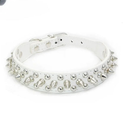 RivetLux Leather Dog Collar