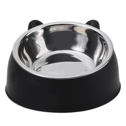 Inclined Stainless Steel Cat Feeding Bowl