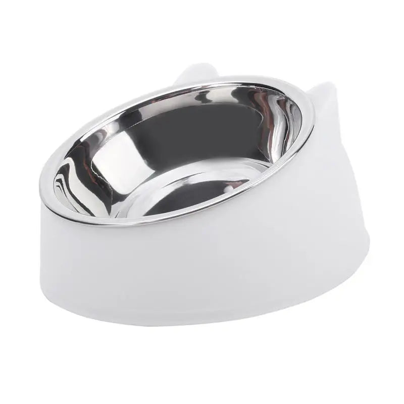 Inclined Stainless Steel Cat Feeding Bowl