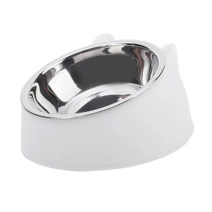 Inclined Stainless Steel Cat Feeding Bowl