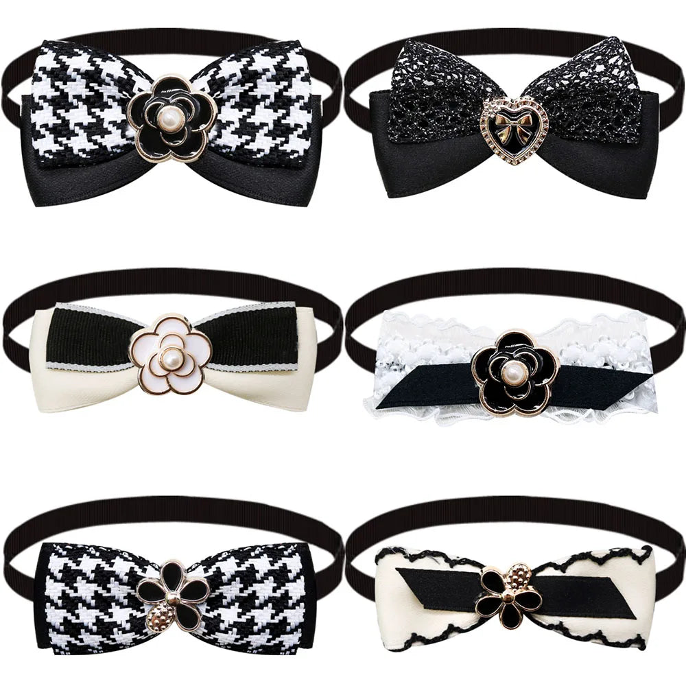 PearlNoir Dog Bow Ties