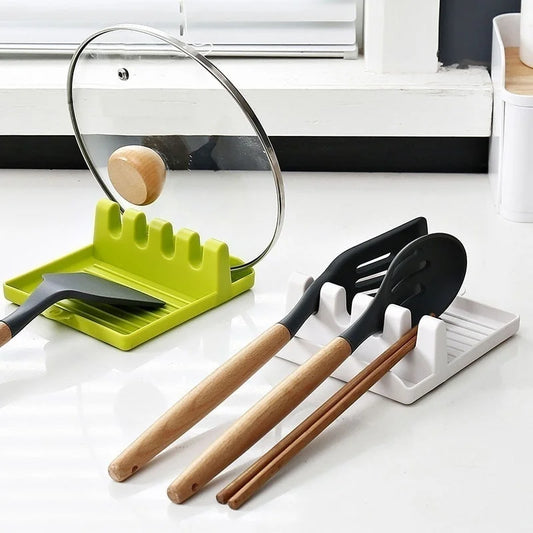 Kitchen Utensil & Pot Lid Rest Stand