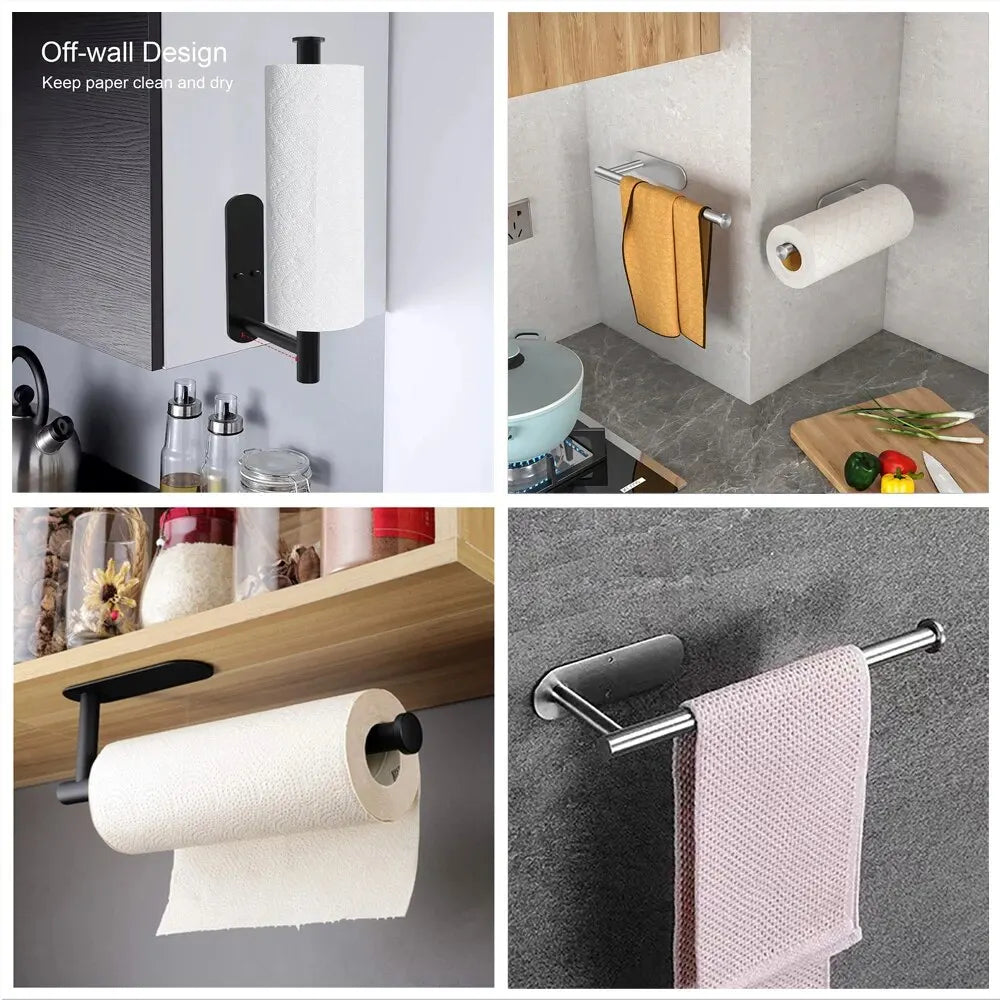 Adhesive Kitchen Paper Towel Holder