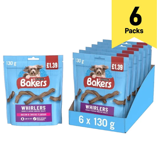 CrunchBite Bacon & Cheese Dog Treats (6 Pack)