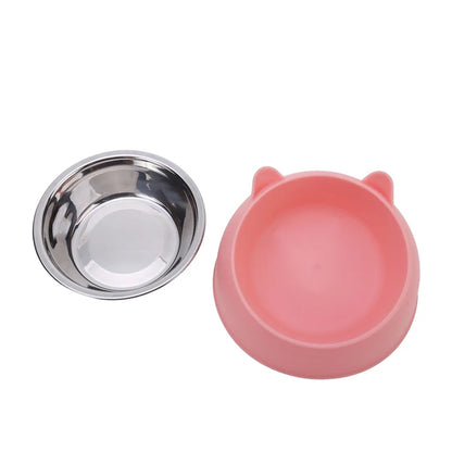 Inclined Stainless Steel Cat Feeding Bowl