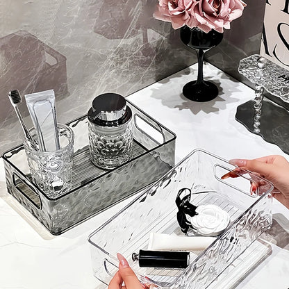 Textured Acrylic Stackable Storage Basket